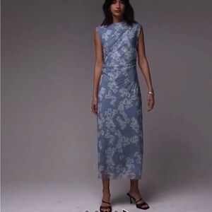 NWT & Other Stories Powder Blue Floral Maxi Dress